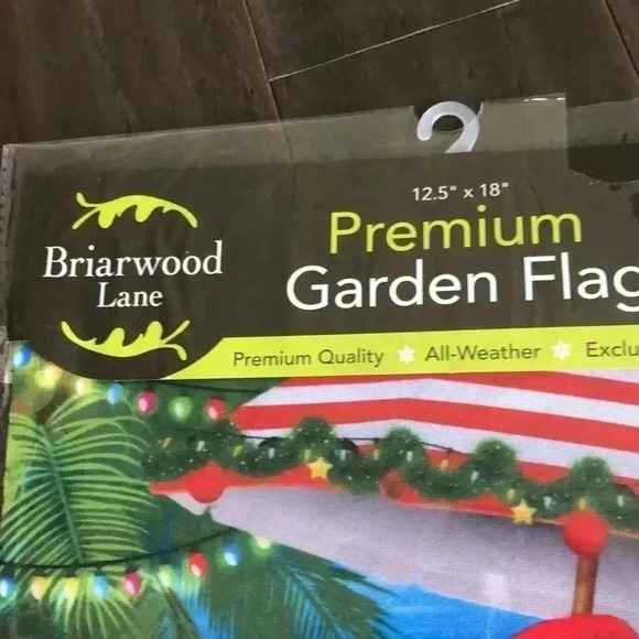 Garden Flag Beach Time Santa - Christmas is Better at the Beach 12.5x18” - Picture 3 of 4